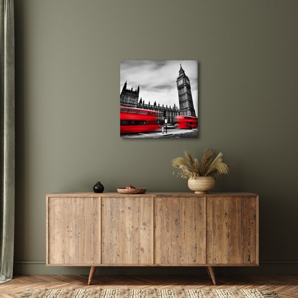 Obraz - Londýnské Houses of Parliament (30x30 cm)