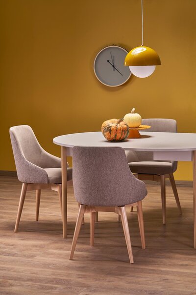 HALMAR Rozkládací jídelní stůl Pivot 102/141 cm kašmírový/buk