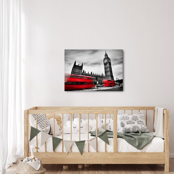 Obraz - Londýnské Houses of Parliament (70x50 cm)