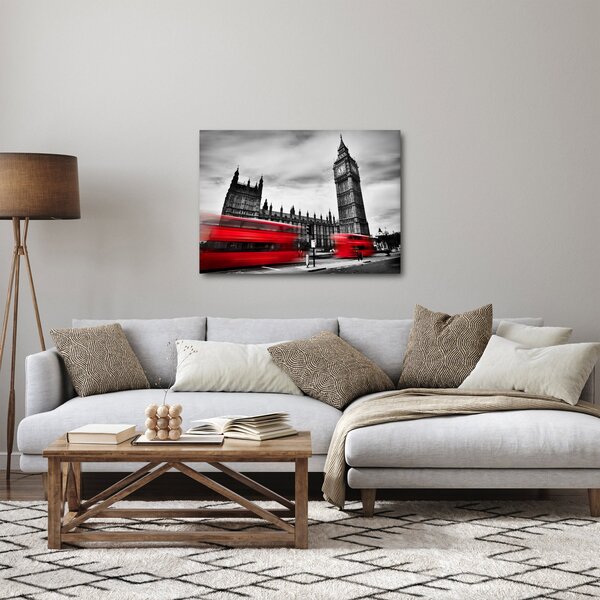 Obraz - Londýnské Houses of Parliament (70x50 cm)