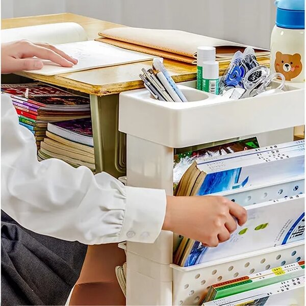 Bookcart™ Pětiúrovňová Pojízdná Knihovna