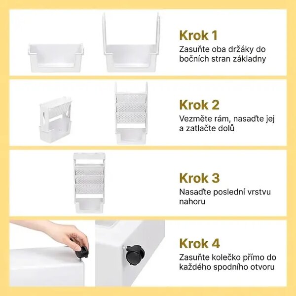 Bookcart™ Pětiúrovňová Pojízdná Knihovna