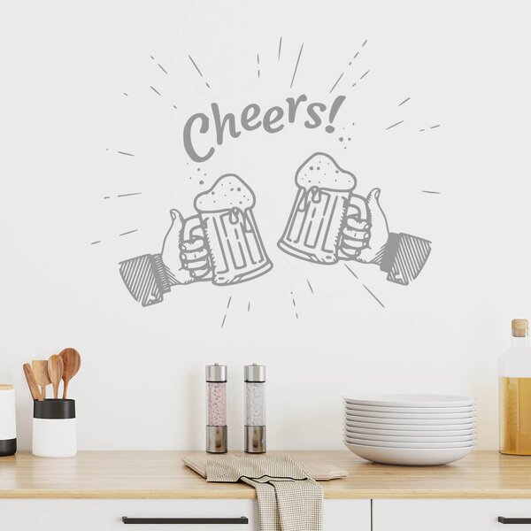 Živá Zeď Samolepka Cheers Barva: černá