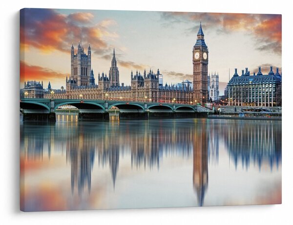 Obraz - Londýnské Houses of Parliament (70x50 cm)