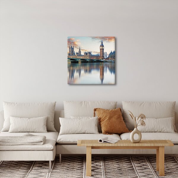 Obraz - Londýnské Houses of Parliament (30x30 cm)