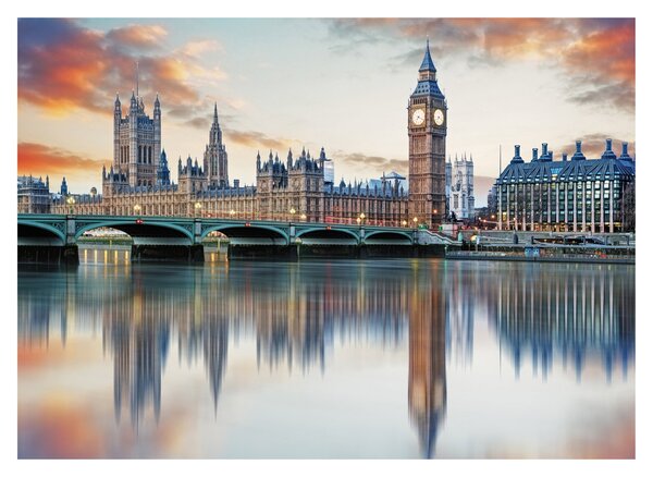 Obraz - Londýnské Houses of Parliament (70x50 cm)