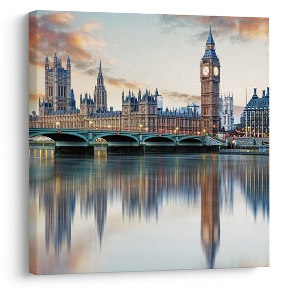 Obraz - Londýnské Houses of Parliament (30x30 cm)