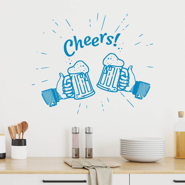 Živá Zeď Samolepka Cheers Barva: černá