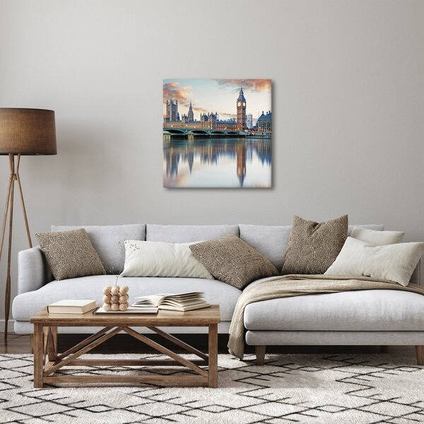 Obraz - Londýnské Houses of Parliament (30x30 cm)
