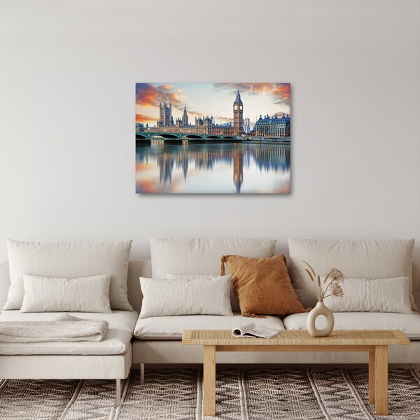 Obraz - Londýnské Houses of Parliament (70x50 cm)