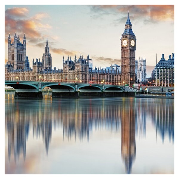 Obraz - Londýnské Houses of Parliament (30x30 cm)