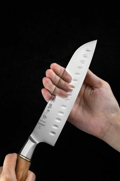 XinZuo Santoku nůž HezHen B30S 7"