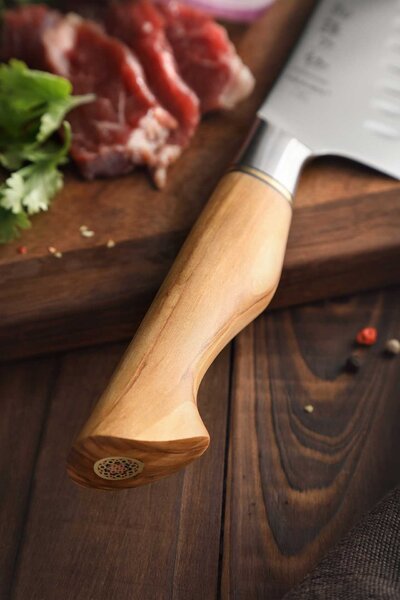 XinZuo Santoku nůž HezHen B30S 7"