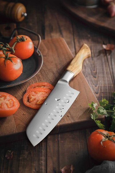 XinZuo Santoku nůž HezHen B30S 7"