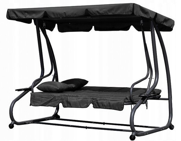 Zahradní houpačka Modern Home G2025-B GREY 100x160 cm šedá
