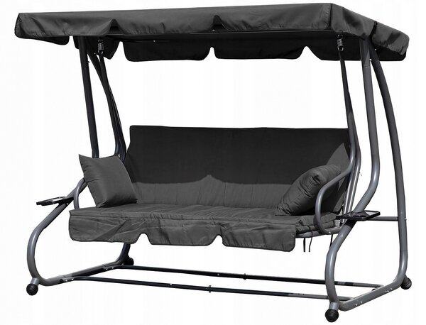 Zahradní houpačka Modern Home G2025-B GREY 100x160 cm šedá