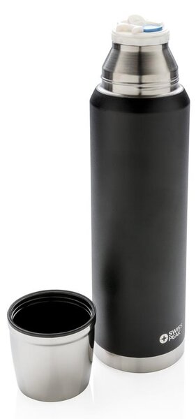 Termoska z nerezové oceli, 1l, Swiss Peak, černá