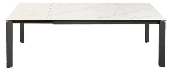 Roztahovací jídelní stůl Narissara X7 180-240 cm bílý - vzor mramor