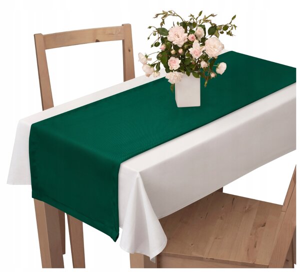 VOPPI BĚHOUN NA STŮL 40x110 CM LAHVOVĚ ZELENÁ BARVA