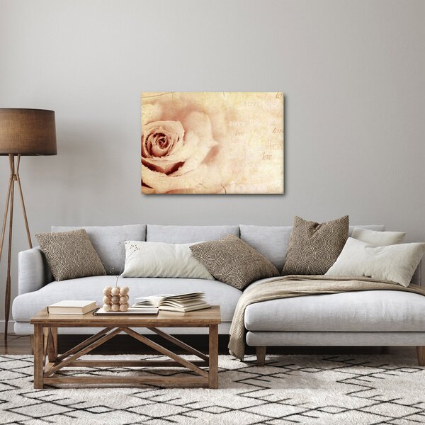 Obraz - Květ růže pro zamilované (70x50 cm)