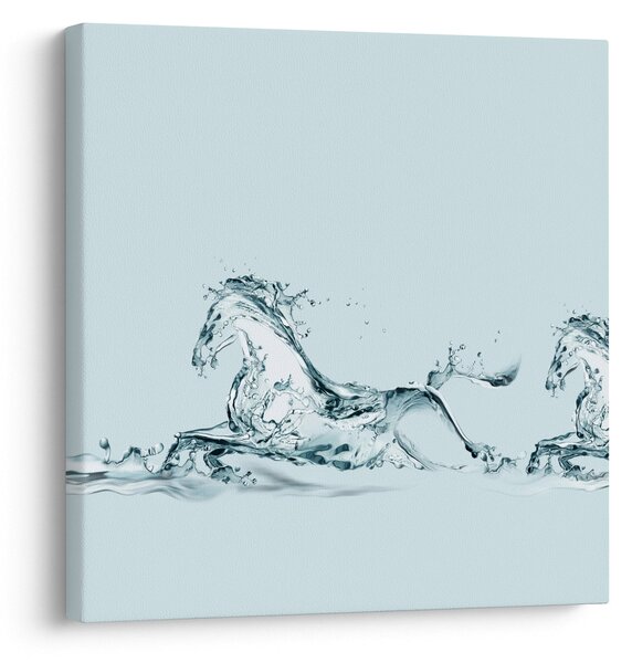 Obraz - Koně z kapek vody (30x30 cm)
