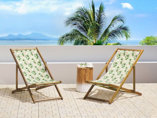 Sada 2 náhradních potahů na lehátko ANZIO/AVELLINO 113 x 44 cm Růžová