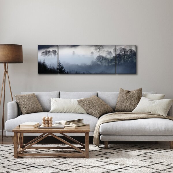 Obraz mlhy nad lesem (170x50 cm)