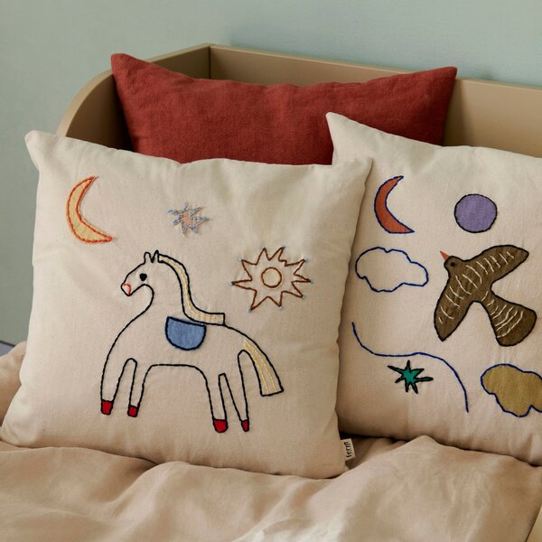 FERM LIVING Polštář Naive, Horse