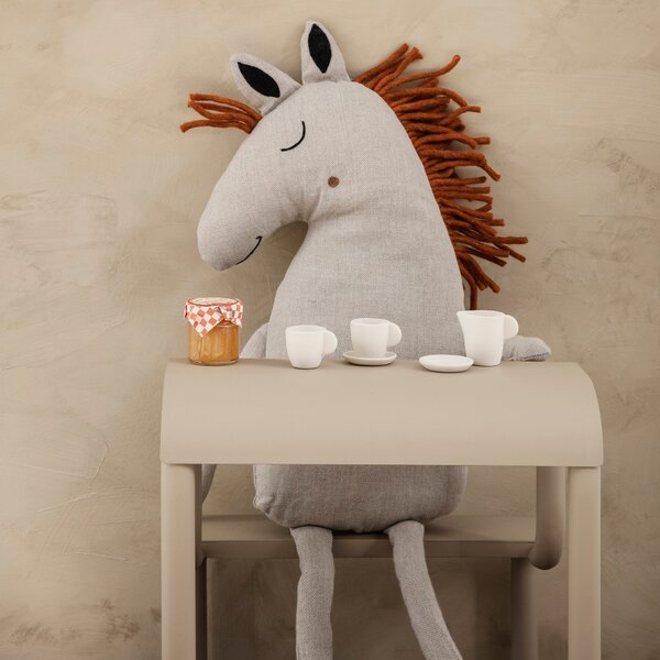 FERM LIVING Polštář Safari Horse, Natural