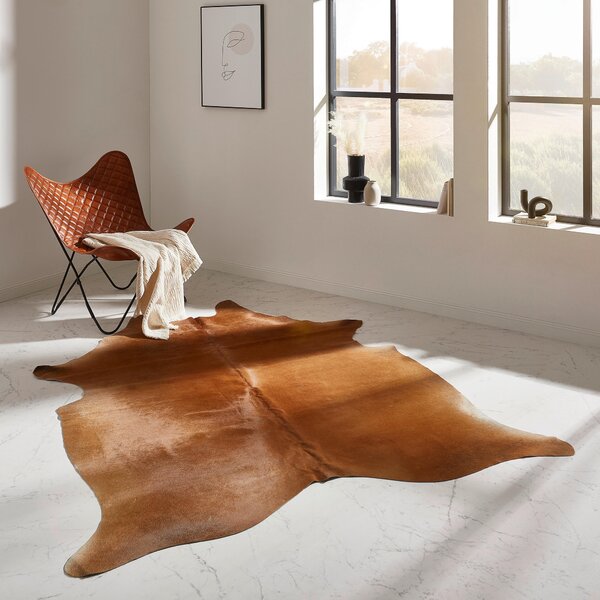 HOVĚZÍ KOŽEŠINA, 160/250 cm, hnědá Linea Natura - Online Only koberce & rohožky, Online Only