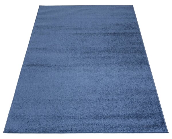Makro Abra Kusový koberec jednobarevný SPRING P113A Modrý Rozměr: 70x250 cm