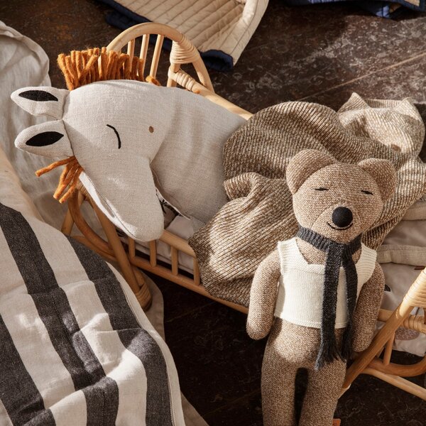 FERM LIVING Polštář Safari Horse, Natural
