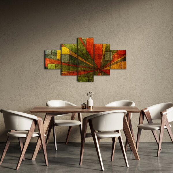 Obraz geometrické abstrakce (125x70 cm)