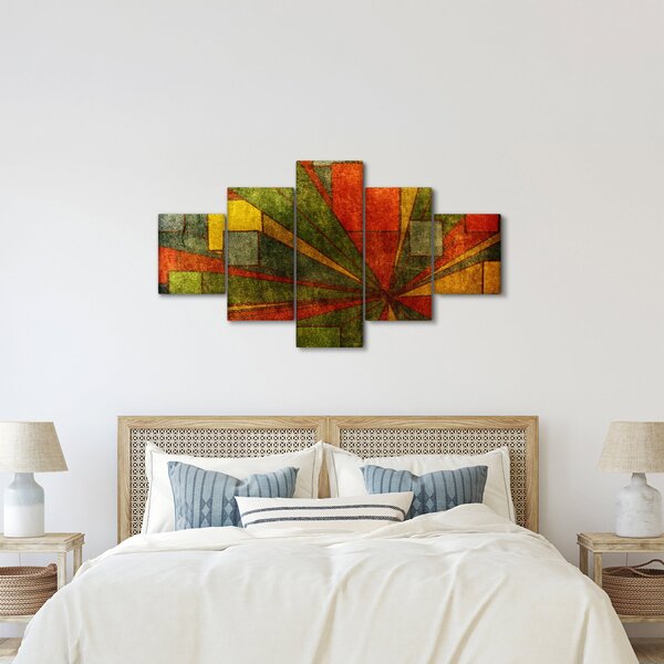 Obraz geometrické abstrakce (125x70 cm)