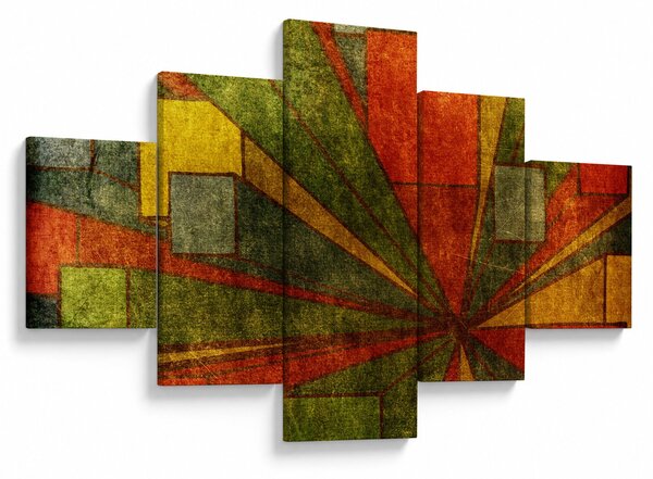 Obraz geometrické abstrakce (125x70 cm)