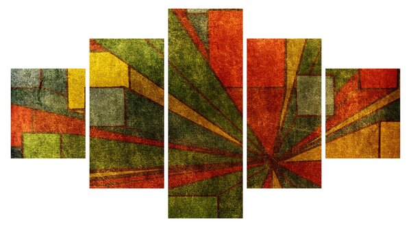 Obraz geometrické abstrakce (125x70 cm)