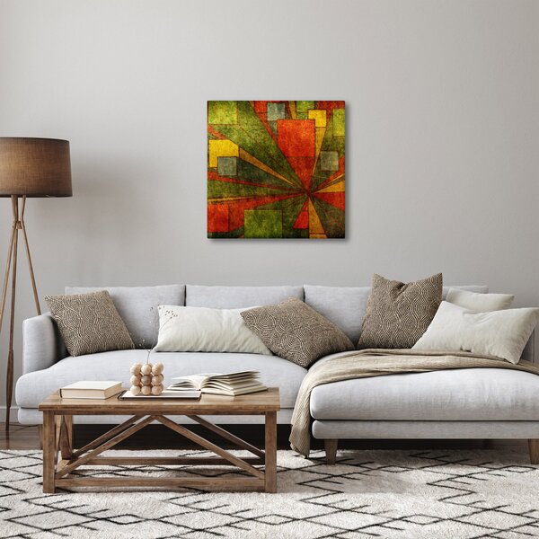 Obraz geometrické abstrakce (30x30 cm)
