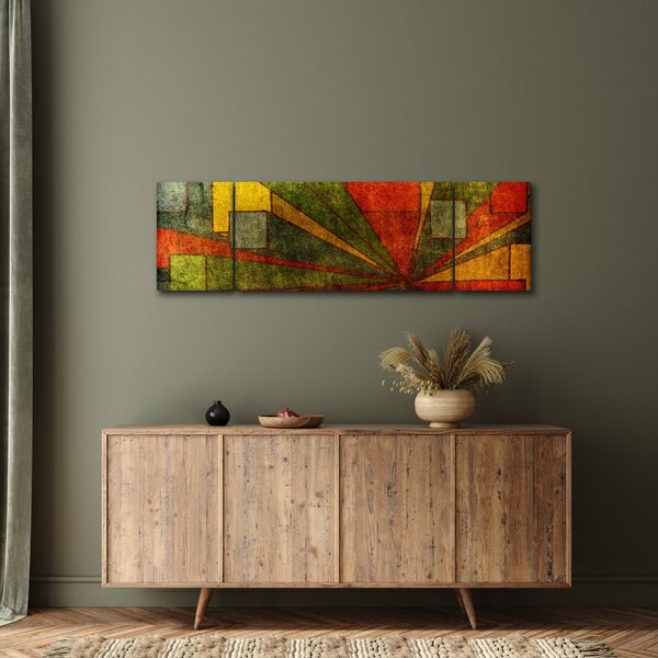 Obraz geometrické abstrakce (170x50 cm)