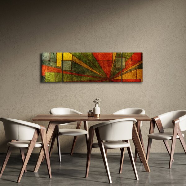 Obraz geometrické abstrakce (170x50 cm)