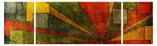 Obraz geometrické abstrakce (170x50 cm)