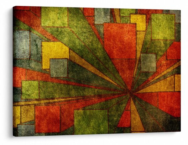 Obraz geometrické abstrakce (70x50 cm)