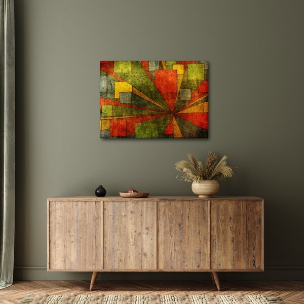 Obraz geometrické abstrakce (70x50 cm)