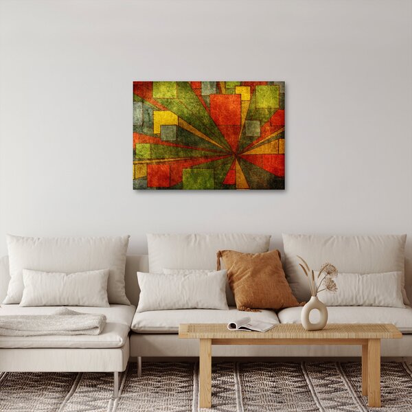Obraz geometrické abstrakce (70x50 cm)