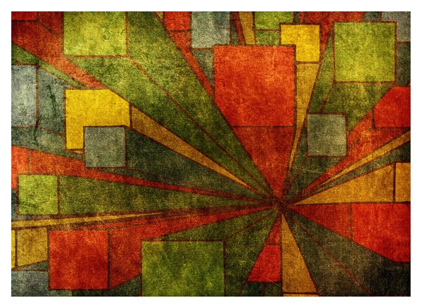 Obraz geometrické abstrakce (70x50 cm)