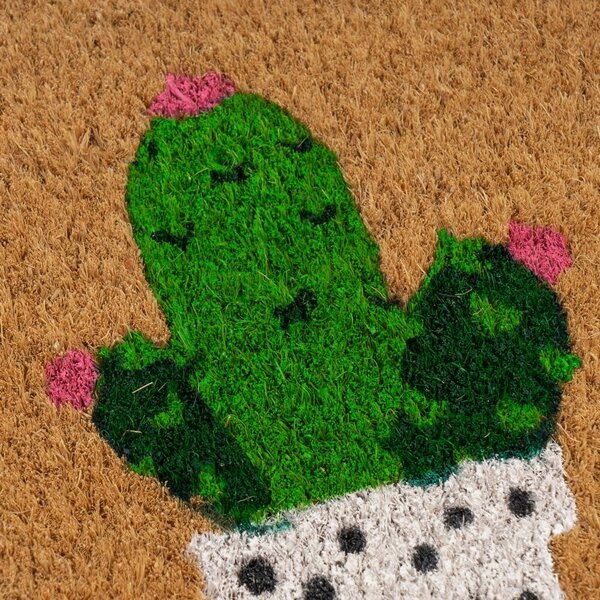 Rohožka z kokosového vlákna 25x75 cm Cactus – Casa Selección