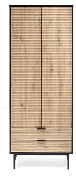 Šatní skříň 80 cm Melan (černá)