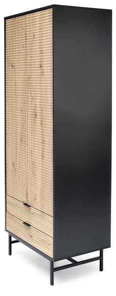 Šatní skříň 80 cm Melan (černá)