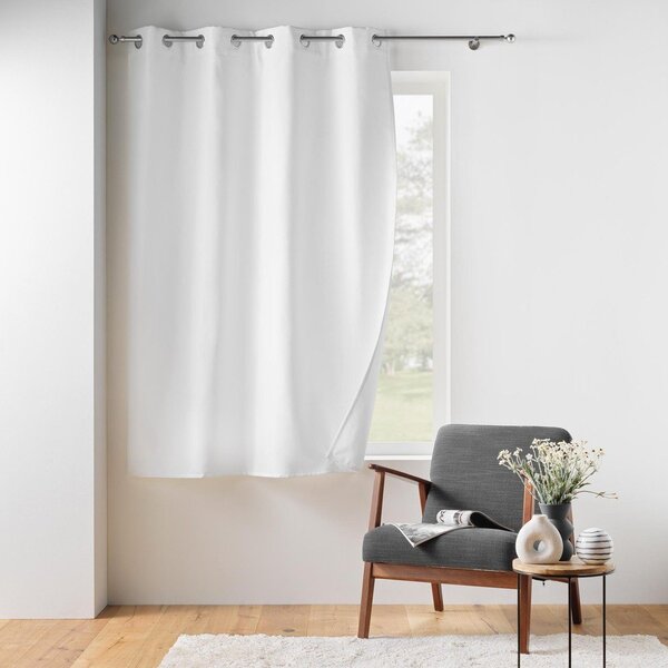 Bílý termo závěs z mikrovlákna 135x180 cm Micropolar – douceur d'intérieur