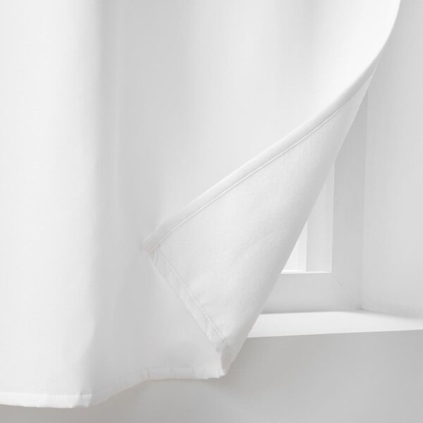 Bílý termo závěs z mikrovlákna 135x180 cm Micropolar – douceur d'intérieur