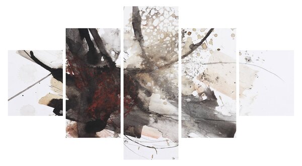 Obraz abstraktní malby (125x70 cm)